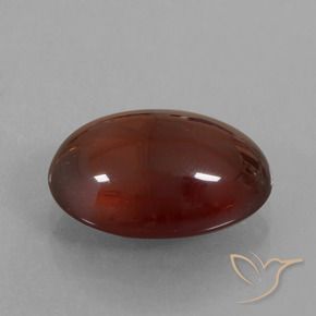 Grenat Hessonite Brun pécan naturelle ovale, 5.27 ct, Translucide