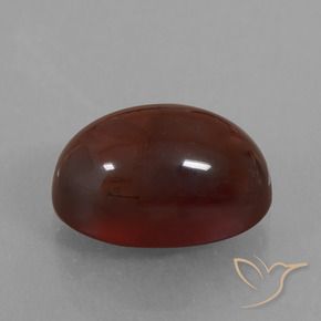 Grenat Hessonite Brun pécan naturelle ovale, 5.80 ct, Translucide