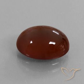 Grenat Hessonite Brun pécan naturelle ovale, 7.55 ct, Translucide
