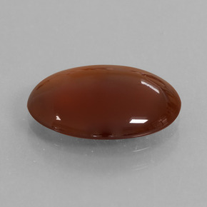 Grenat hessonite marron naturelle coupe ovale, 5,00 ct, translucide
