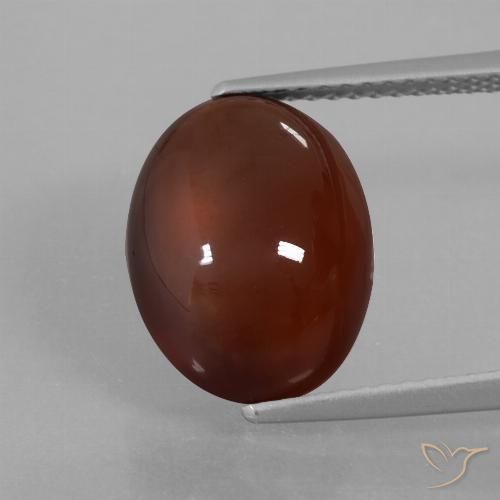 6.64ct Naturel Brun rougeâtre Grenat Hessonite, ovale, Translucide