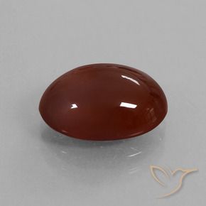 Grenat Hessonite Brun rougeâtre naturelle ovale, 6.64 ct, Translucide