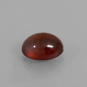 Grenat hessonite orange naturelle coupe ovale, 2,77 ct, translucide