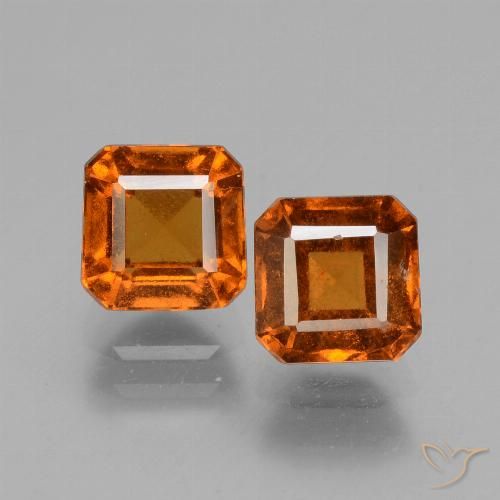 Shop natural 2.96ct Orange moyen-foncé Grenat Hessonite gems, Octogone / coupe Émeraude, from Madagascar at GemSelect. In stock, global shipping!