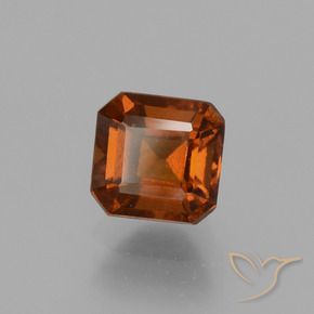 Grenat Hessonite Orange foncé naturelle Octogone / coupe Émeraude, 1.73 ct, VS