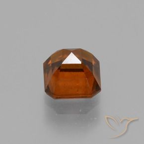 Grenat Hessonite Orange foncé naturelle Octogone / coupe Émeraude, 1.73 ct, VS