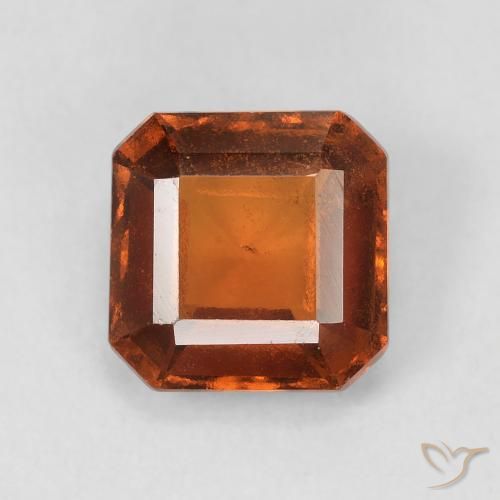 Grenat Hessonite Orange foncé naturelle Octogone / coupe Émeraude, 1.86 ct, VS