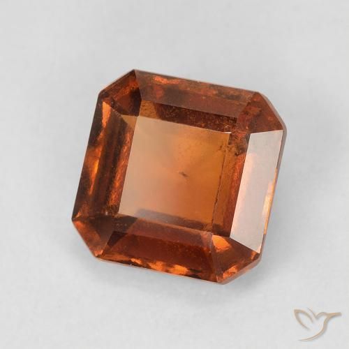 Grenat Hessonite Orange foncé naturelle Octogone / coupe Émeraude, 1.86 ct, VS