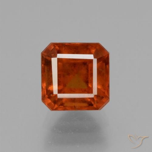 Grenat Hessonite Orange foncé naturelle Octogone / coupe Émeraude, 2.51 ct, VS-SI