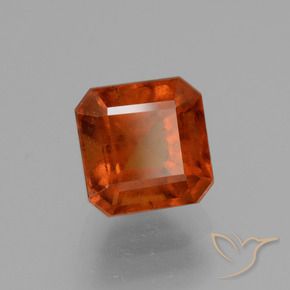 Grenat Hessonite Orange foncé naturelle Octogone / coupe Émeraude, 2.51 ct, VS-SI