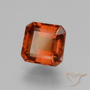 Grenat Hessonite Orange moyen naturelle Octogone / coupe Émeraude, 2.57 ct, VS-SI