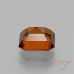Grenat Hessonite Orange foncé naturelle Octogone / coupe Émeraude, 2.28 ct, VS-SI
