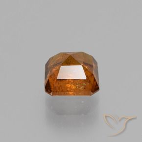 Grenat Hessonite Orange foncé naturelle Octogone / coupe Émeraude, 1.48 ct, VS-SI