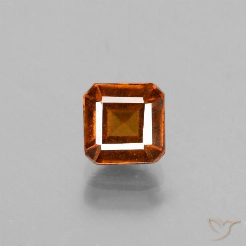 1.49ct Naturel Orange foncé Grenat Hessonite, Taille émeraude, VS