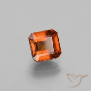 Grenat Hessonite Orange foncé naturelle Octogone / coupe Émeraude, 1.49 ct, VS