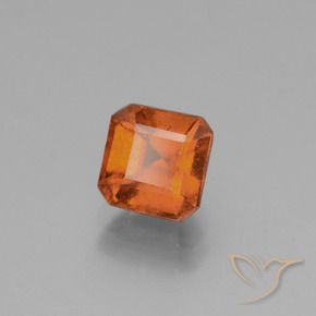 Grenat Hessonite Orange moyen naturelle Octogone / coupe Émeraude, 1.56 ct, VS