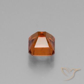 Grenat Hessonite Orange foncé naturelle Octogone / coupe Émeraude, 1.41 ct, VS