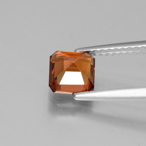 Grenat Hessonite Ambre orange naturelle Taille émeraude, 1.15 ct, VS