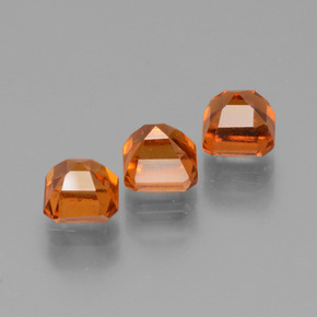 Achetez naturel 2,46ct orange grenat hessonite gems, taille émeraude, en provenance madagascar chez gemselect. en stock, livraison internationale!