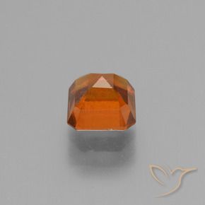 Grenat Hessonite Ambre orange naturelle Octogone / coupe Émeraude, 1.50 ct, VS