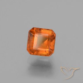 Grenat Hessonite Orange foncé naturelle Octogone / coupe Émeraude, 1.67 ct, VS-SI