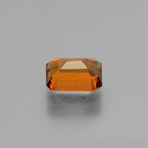 Grenat hessonite orange naturelle taille émeraude, 1,29 ct, VS