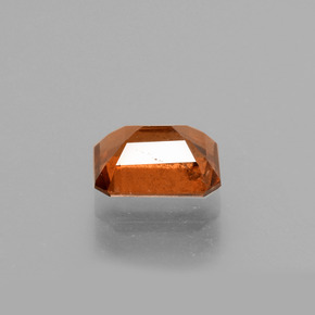 Grenat hessonite orange cannelle naturelle taille émeraude, 1,46 ct, VS