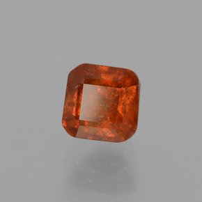 Grenat hessonite orange naturelle taille émeraude, 1,22 ct, VS-SI