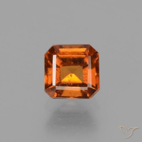 0.92ct Naturel Orange rougeâtre Grenat Hessonite, Taille émeraude, VS