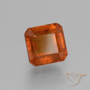 Grenat Hessonite Orange moyen naturelle Octogone / coupe Émeraude, 1.78 ct, VS-SI