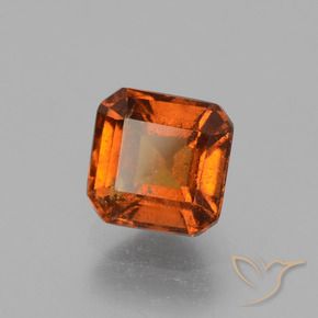 Grenat Hessonite Orange moyen naturelle Octogone / coupe Émeraude, 1.60 ct, VS-SI