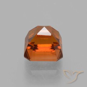 Grenat Hessonite Orange foncé naturelle Octogone / coupe Émeraude, 1.80 ct, VS