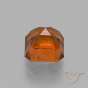 Grenat Hessonite Ambre orange naturelle Octogone / coupe Émeraude, 1.67 ct, VS