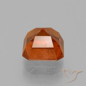 Grenat Hessonite Ambre orange naturelle Octogone / coupe Émeraude, 1.87 ct, VS