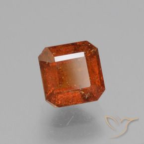 Grenat Hessonite Orange foncé naturelle Octogone / coupe Émeraude, 1.61 ct, VS-SI
