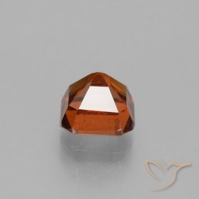 Grenat Hessonite Ambre orange naturelle Octogone / coupe Émeraude, 1.36 ct, VS