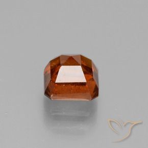 Grenat Hessonite Ambre orange naturelle Octogone / coupe Émeraude, 1.43 ct, VS