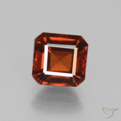 2.04ct Naturel Orange rouge foncé Grenat Hessonite, Taille émeraude, VS