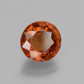 Grenat Hessonite Cannelle Orange naturelle Coupe roude, 2.95 ct, VS-SI