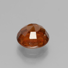 Grenat Hessonite Cannelle Orange naturelle Coupe roude, 2.95 ct, VS-SI