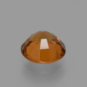 Grenat hessonite orange naturelle coupe roude, 2,53 ct, VS