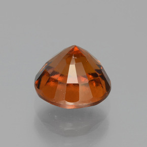 Grenat hessonite orange naturelle coupe roude, 1,83 ct, VS