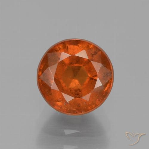 Grenat Hessonite Orange moyen naturelle Coupe roude, 1.71 ct, VS
