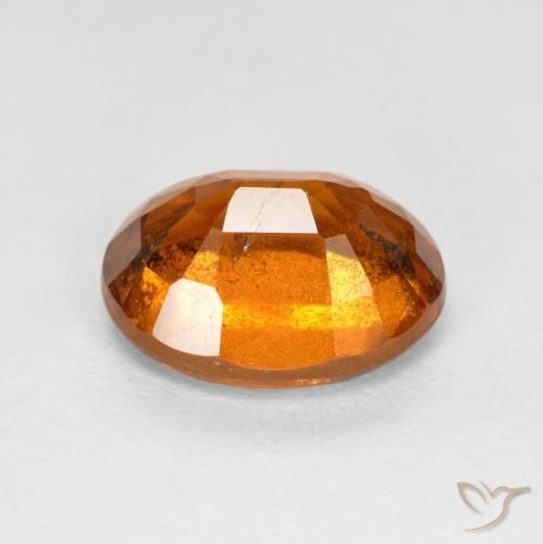 Grenat Hessonite Orange moyen naturelle ovale, 2.92 ct, VS-SI