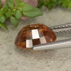 Grenat Hessonite Orange foncé naturelle ovale, 2.79 ct, VS