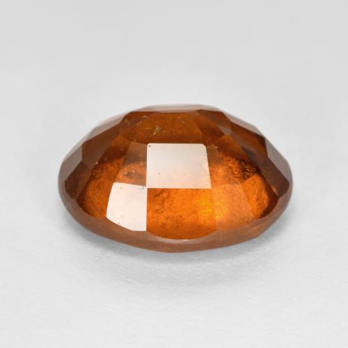 Grenat hessonite orange naturelle coupe ovale, 5,45 ct, VS-SI