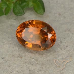 Grenat Hessonite Orange feu naturelle ovale, 1.80 ct, VS-SI