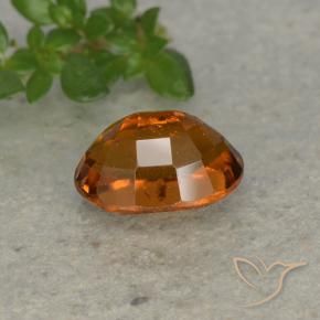 Grenat Hessonite Orange feu naturelle ovale, 1.80 ct, VS-SI