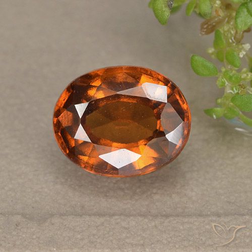 1.85ct Naturel Orange feu Grenat Hessonite, ovale, VS