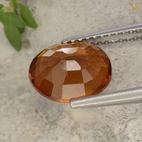 Grenat Hessonite Orange moyen-foncé naturelle ovale, 2.71 ct, VS
